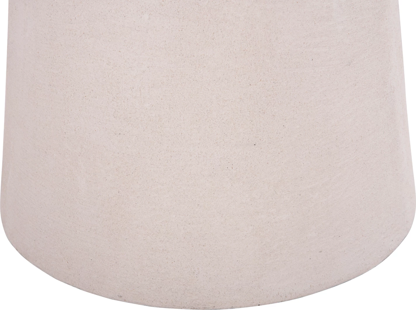 Tavolinë kafeje e rrumbullakët, seri Santorini, MDF, ngjyrë off-white, Φ48x49H cm.