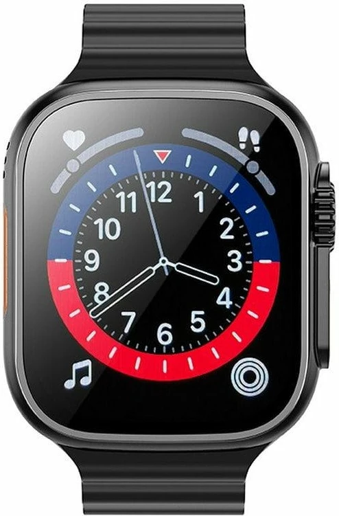 Smartwatch Hoco DYD01 1.96\" TFT 4G me thirrje, 1GB/16GB, nano SIM, i zi