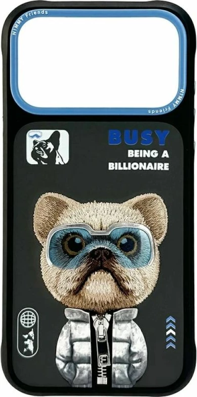 Mbrojtëse telefoni Nimmy Cool&Cute 2.0 për iPhone 17 Pro, e zezë