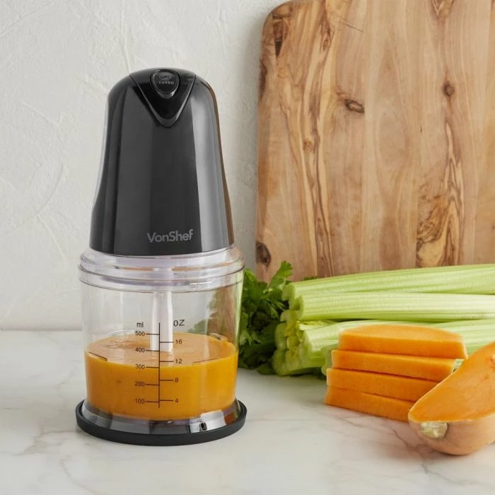 Grirëse mini VonShef 2000086 400W 500 ml, e zezë