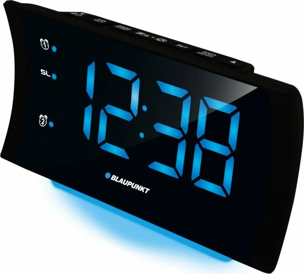 Radio alarm orë Blaupunkt CR80USB me karikim USB, FM, 20 memorie stacionesh, e zezë