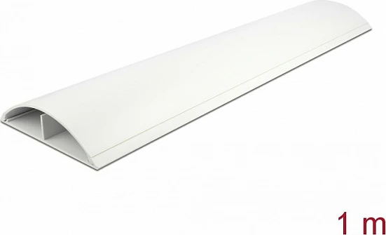 Kanal për kabllo DeLOCK 119 x 26 mm, 1 m, vetë-ngjitës, PVC, i bardhë