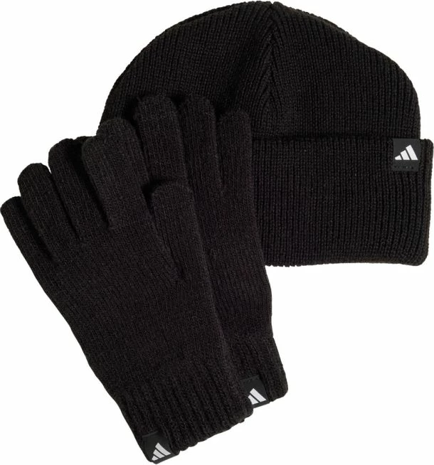 Kapelë me dorëza adidas për fëmijë, të zeza