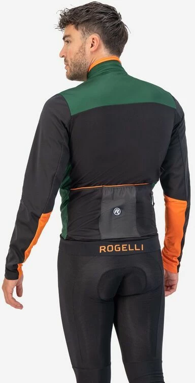 Jakne lifestyle Rogelli, e gjelbër e zezë portokalli