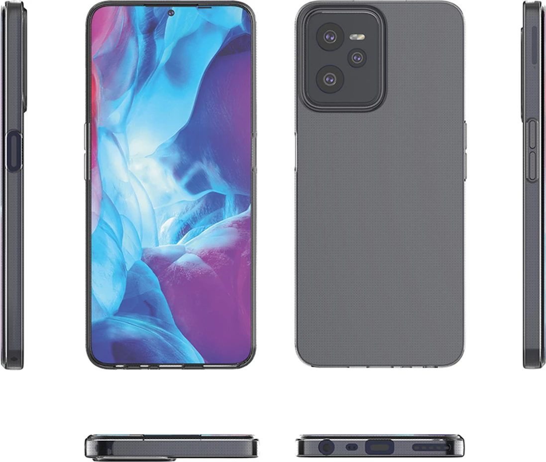 Mbështjellës Hurtel Ultra Clear 0.5mm për Realme C35, Transparent