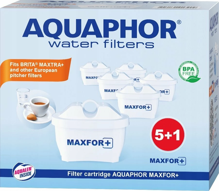 Kartushë filtri uji Aquaphor MAXFOR+ 200 L, set 6 copë (5+1)