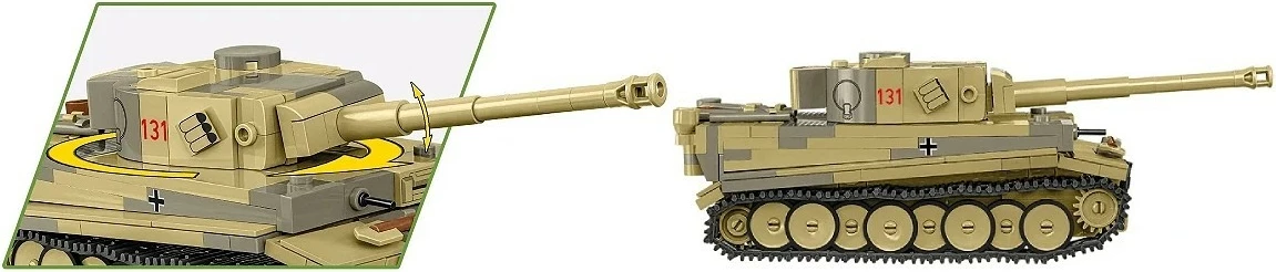 Set ndërtimi Cobi Klocki Panzer VI Tiger I no 131, 442 pjesë, plastik, 1:48, kamuflazh