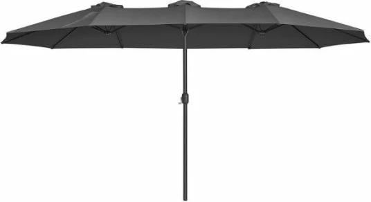 Çadër dielli SONGMICS GPU36GY 460 x 270 cm, UPF 50+, shtyllë metal 48 mm, poliester 180 g/m², gri, set 1 copë