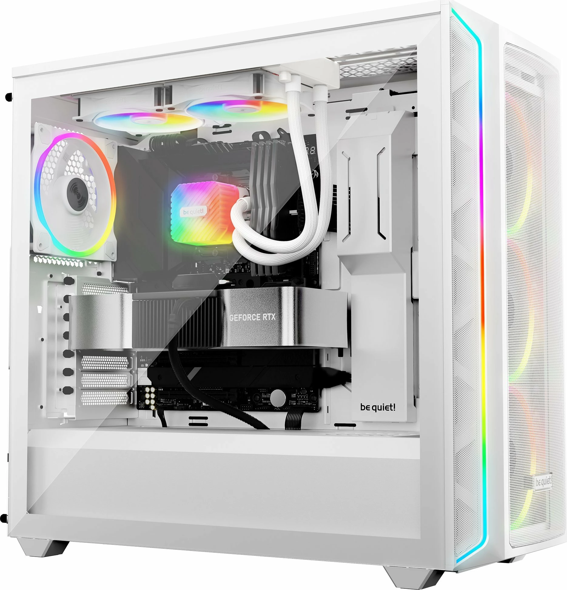Sistem ftohjeje me ujë AIO be quiet! Light Loop 240mm ARGB, 2x120mm PWM, për CPU, i bardhë, kit