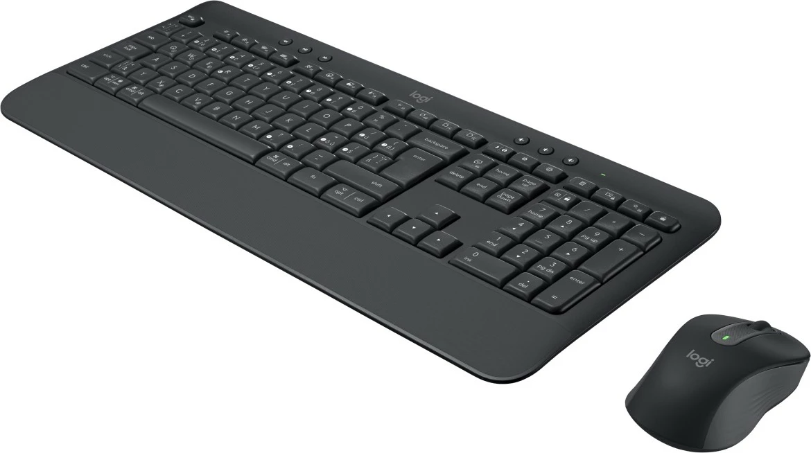 Tastierë me maus Logitech Signature MK650 Combo, wireless, Bluetooth, QWERTZ, graphite