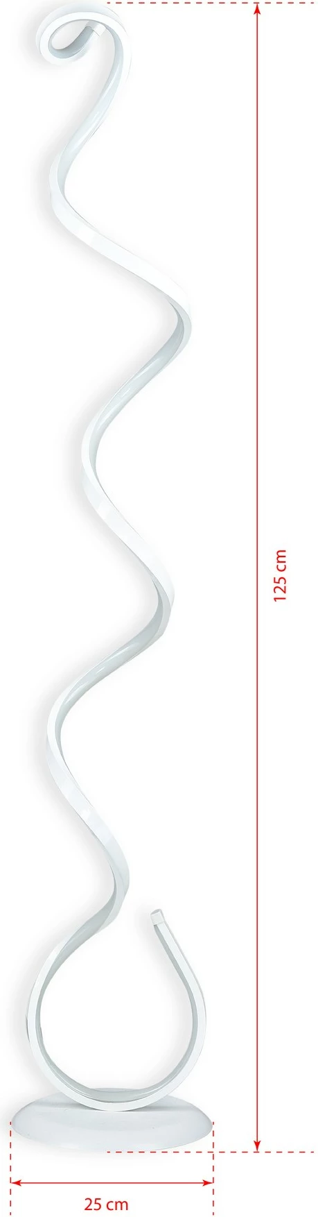 Llambë dyshemeje Opviq, model Cobra, e bardhë