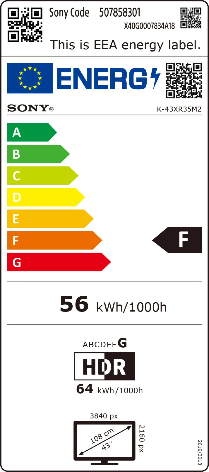 Televizor LED Sony FWD-43XR35M2, 43", i zi