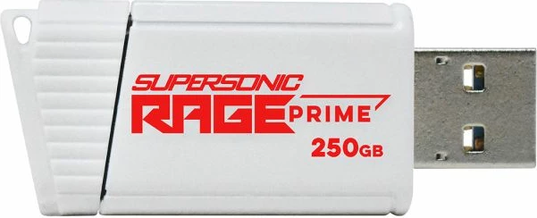 memorje USB PATRIOT Supersonic Rage Prime PEF250GRPMW32U 250GB USB 3.2 Gen2 deri 600MB/s, e bardhë