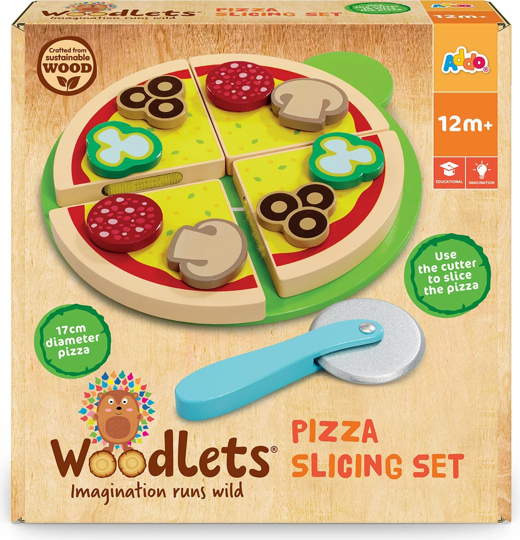 Woodlets Pizza Slicing Set