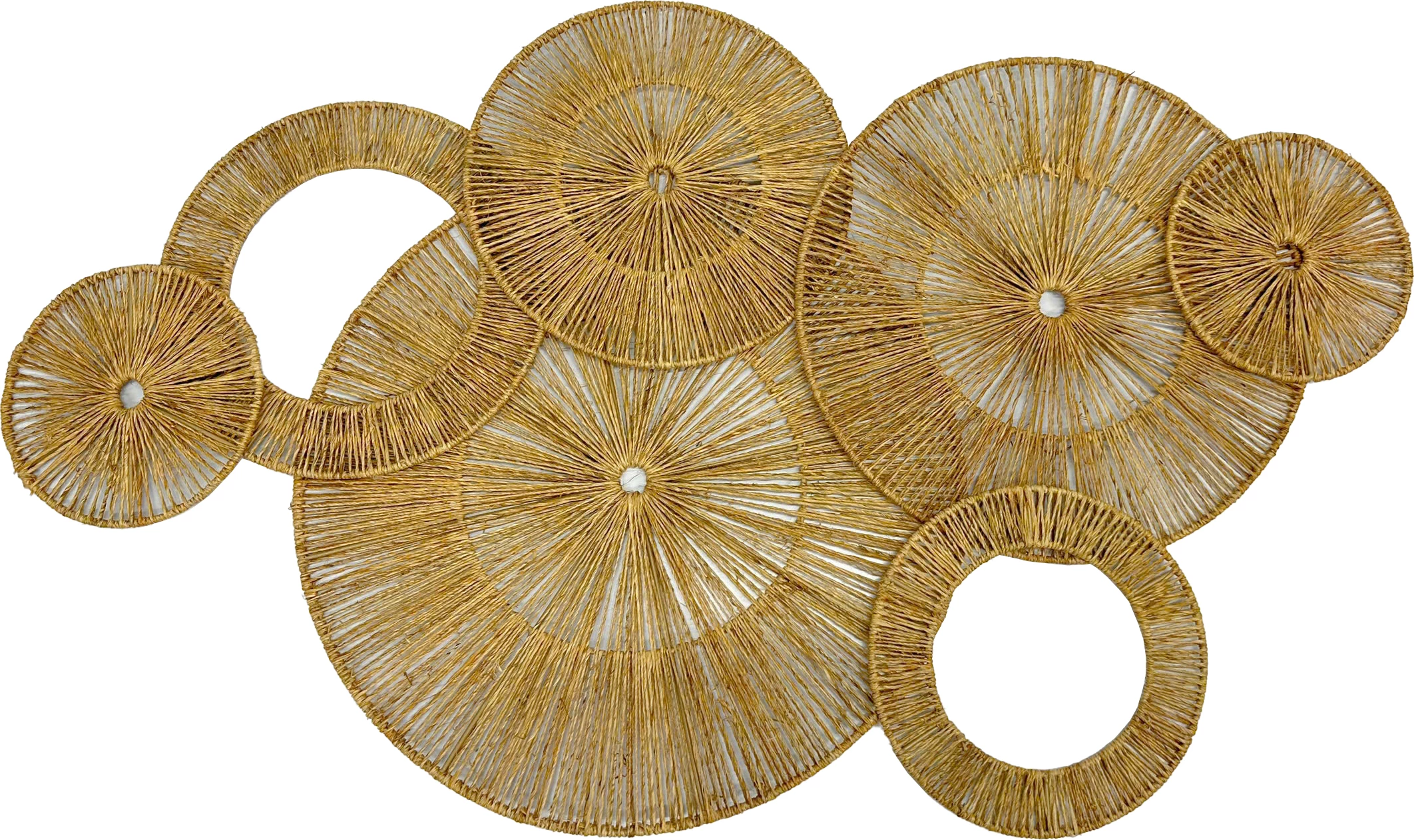 Dekor muri RAYA, jute natyrale, 106x75x1cm