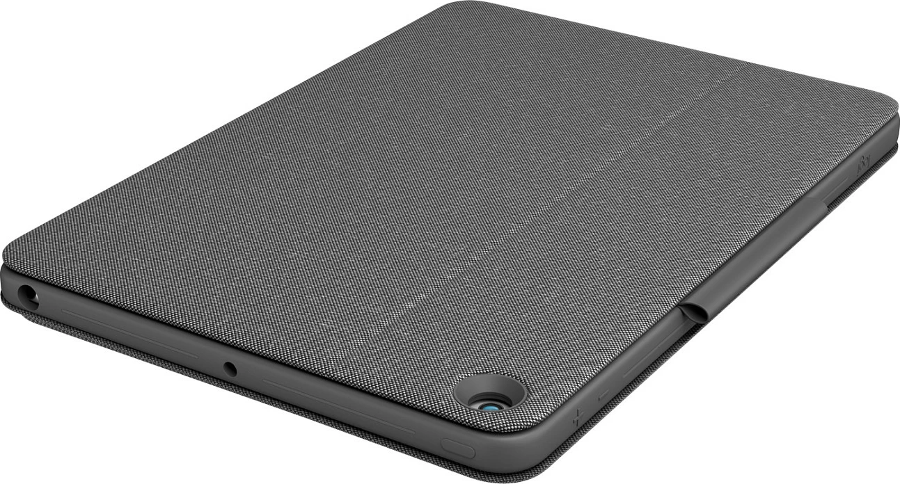 Mbështjellës Logitech Combo Touch për iPad (7th, 8th, dhe 9th generation), QWERTZ, Gjermanisht, Touchpad, Grafit