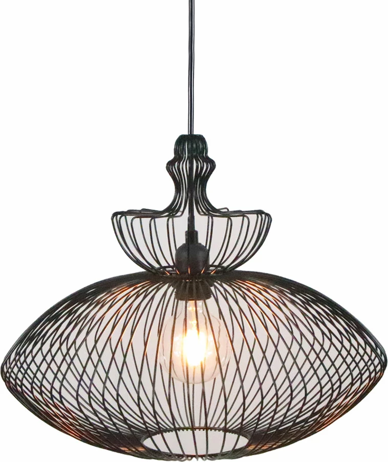 Llambë varëse AZURE, metal i zi, 40x40x33cm