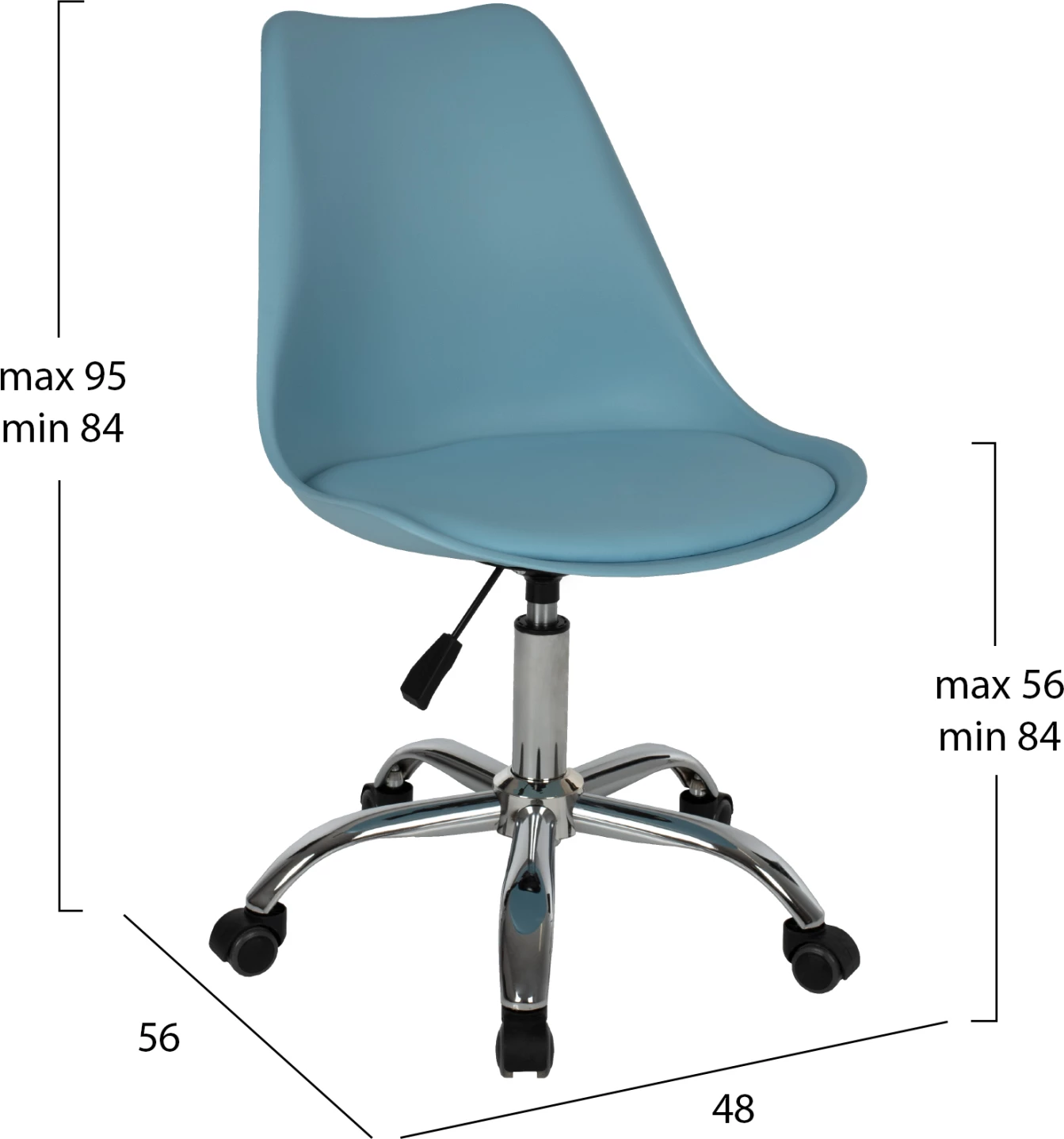 Karrige për zyre VEGAS 1PC FH1052.08, e kaltër