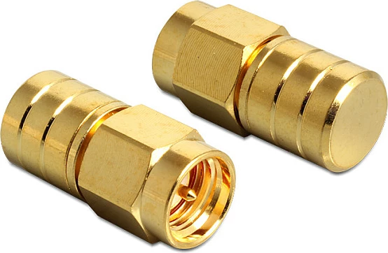Adapter SMA DeLOCK 88712, kontakte të veshuna me ar, ngjyrë ari
