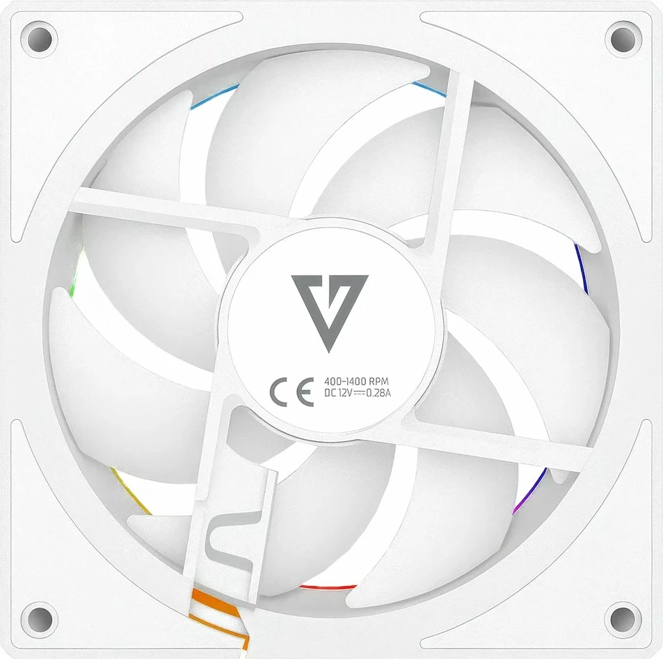 Ventilator kasë Modecom Volcano Loop 120 ARGB Reverse FAN-LOOP-120R-ARGB-200 120mm 4-pin PWM i bardhë 1 copë