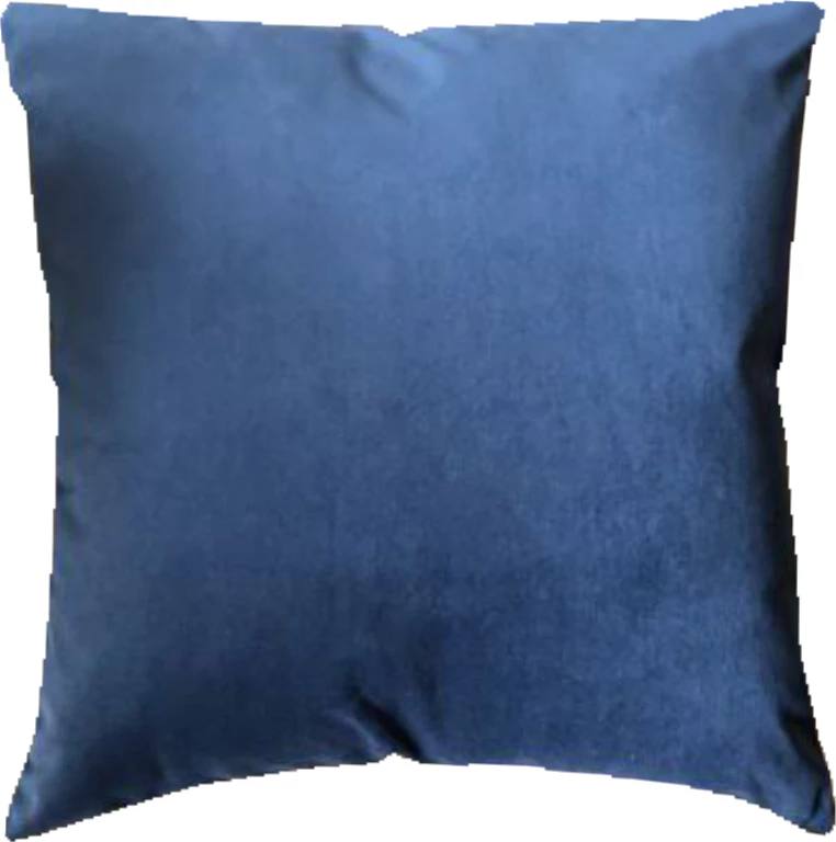 Jastëk dekorativ Illusion, kadife, ngjyrë kaltër-argjend, 45x45cm