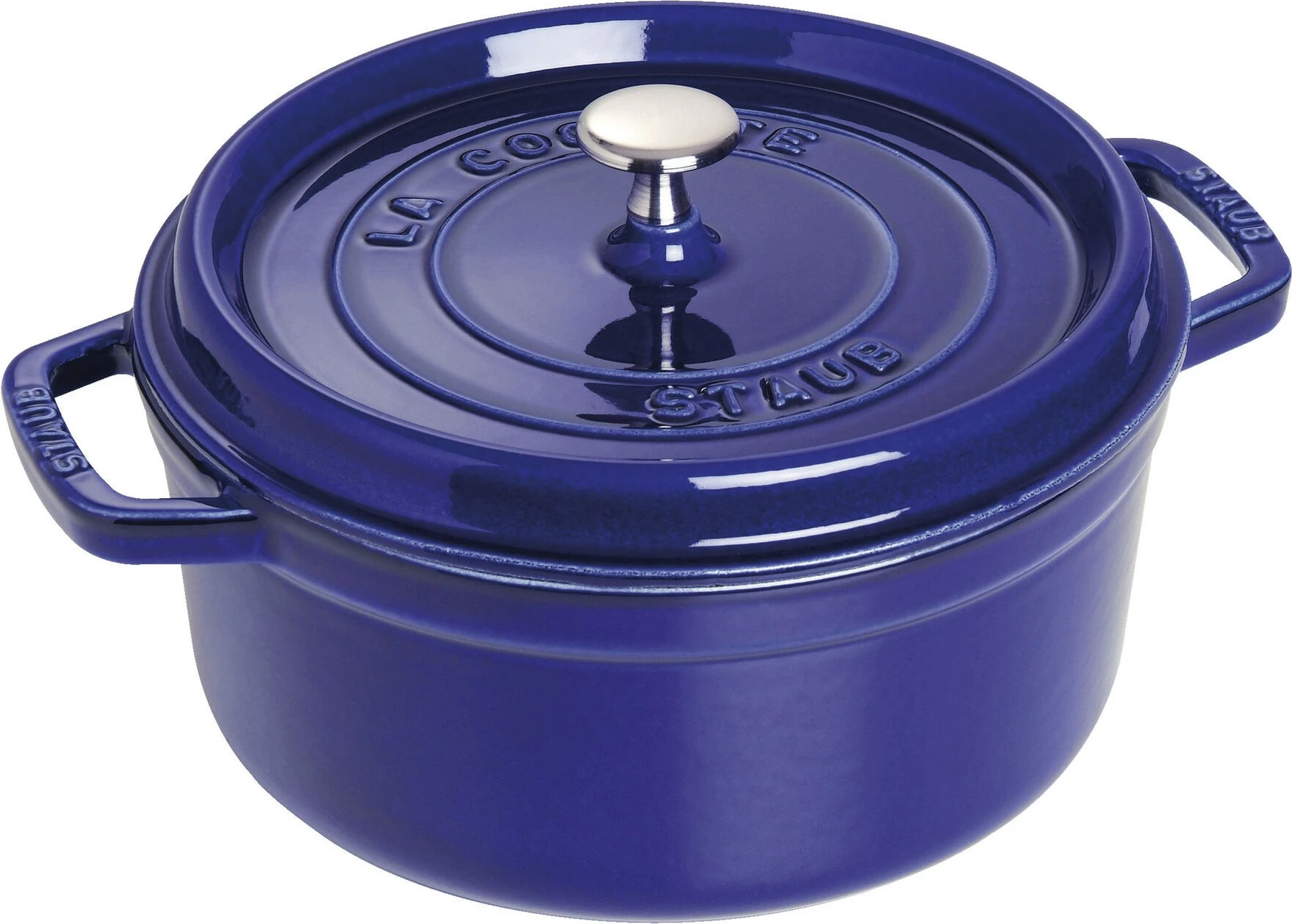Tenxhere Staub La Cocotte 26cm, gize, smalt, kaltër