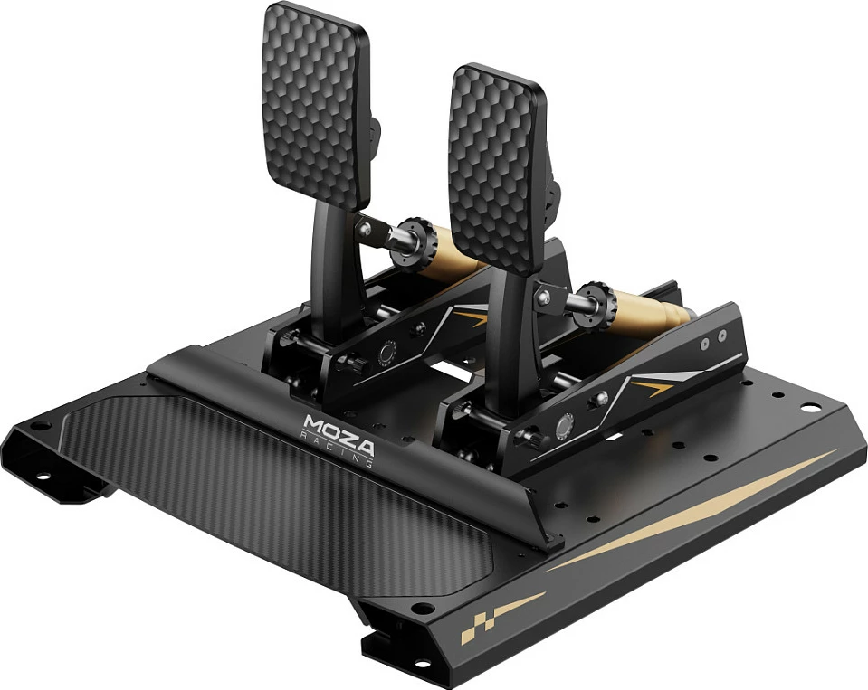 Pedale sim racing Moza Racing CRP2 RS066, set gaz/fren, të zeza