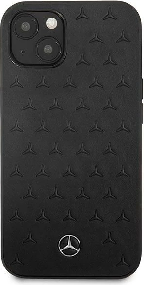 Mbështjellës Mercedes MEHCP13SPSQBK për iPhone 13 mini 5.4", lëkurë, i zi