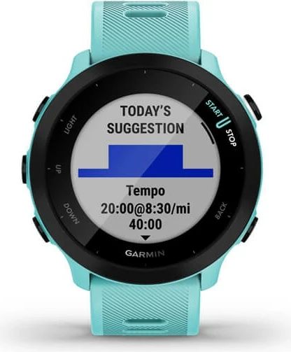 Smartwatch Garmin Forerunner 55, 1.04", GPS, turkuaz