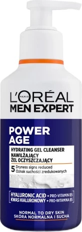Xhel pastrues hidratues për fytyrë L'Oreal Paris Men Expert Power Age për meshkuj, 260ml