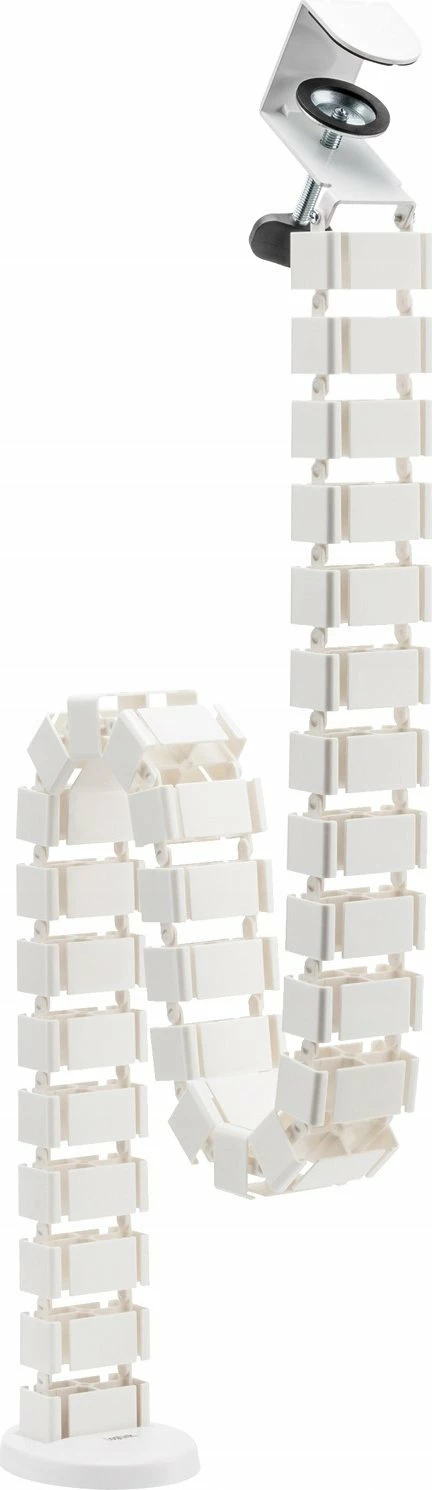 Organizer kabllosh LogiLink Flex, Clamp-On, 1347 x 129 mm, 4 kanale, bardhë