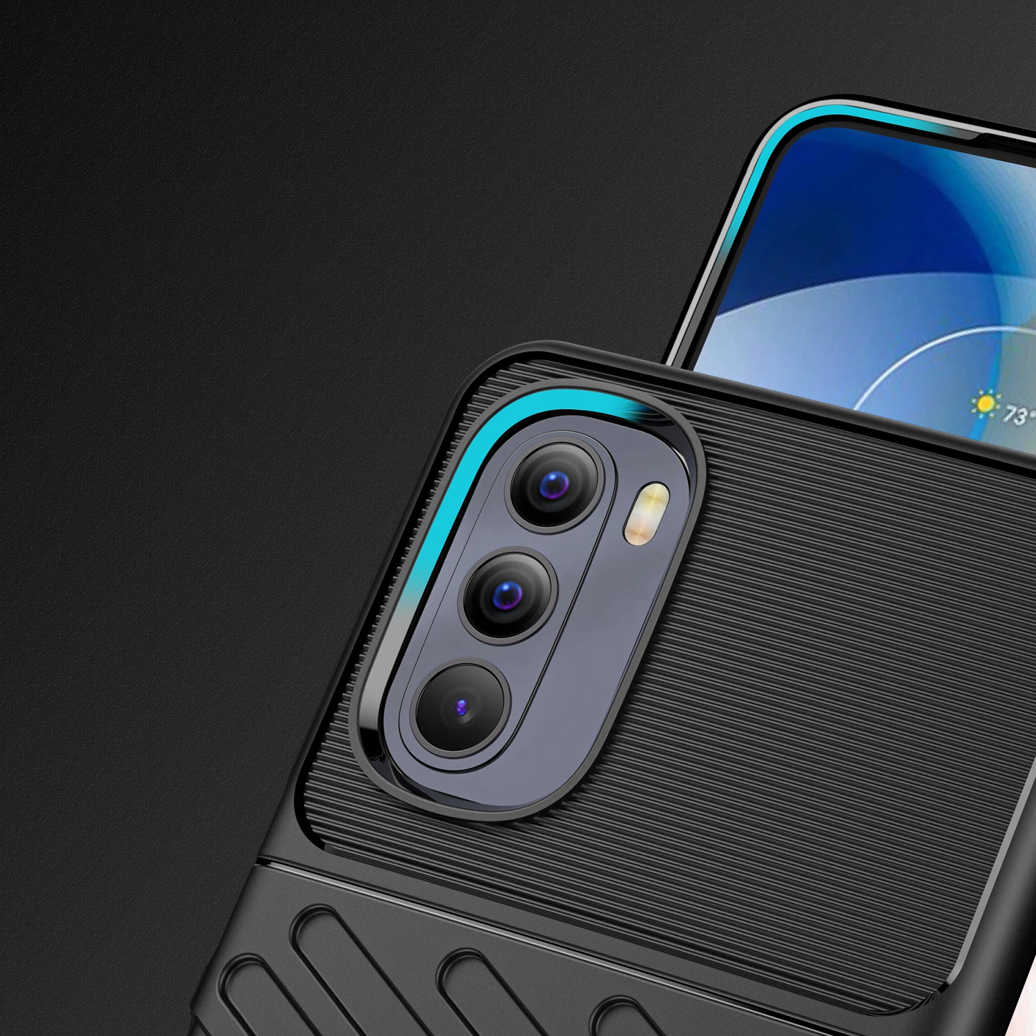 Mbështjellës Hurtel Thunder Case për Motorola Moto G Stylus 5G 2022, i zi