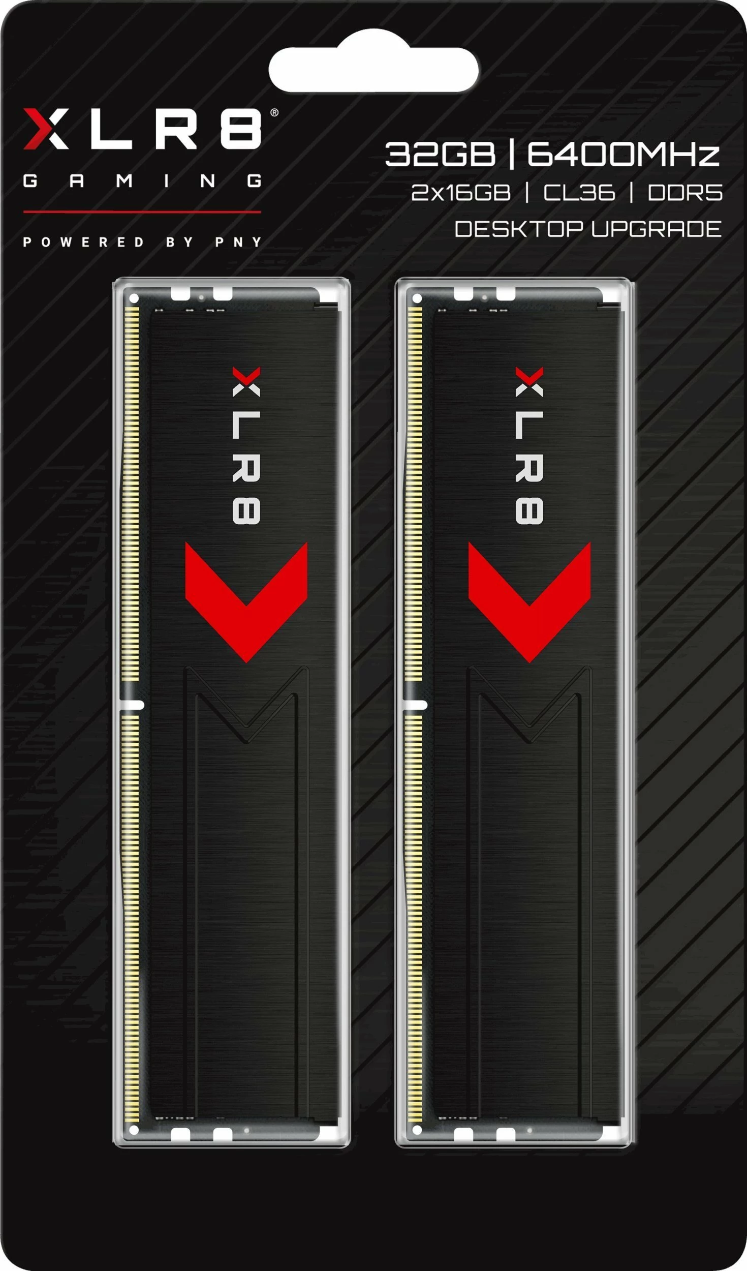 RAM Memorje PNY XLR8 MD32GK2D5600036XR 32GB (2x16GB) DDR5 6000MHz CL36 UDIMM e zezë, set 2 module