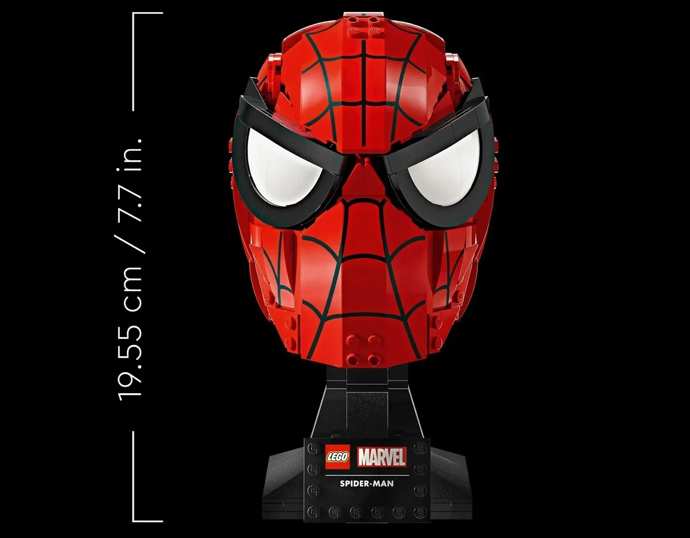 Set LEGO Marvel 76285 maska Spider-Man, 487 pjesë, për të rritur, e kuqe