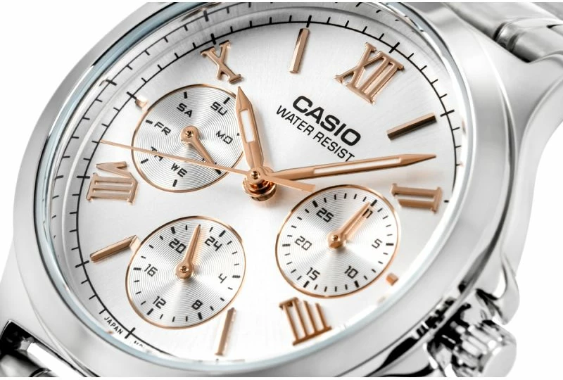 Orë dore për femra CASIO, argjend