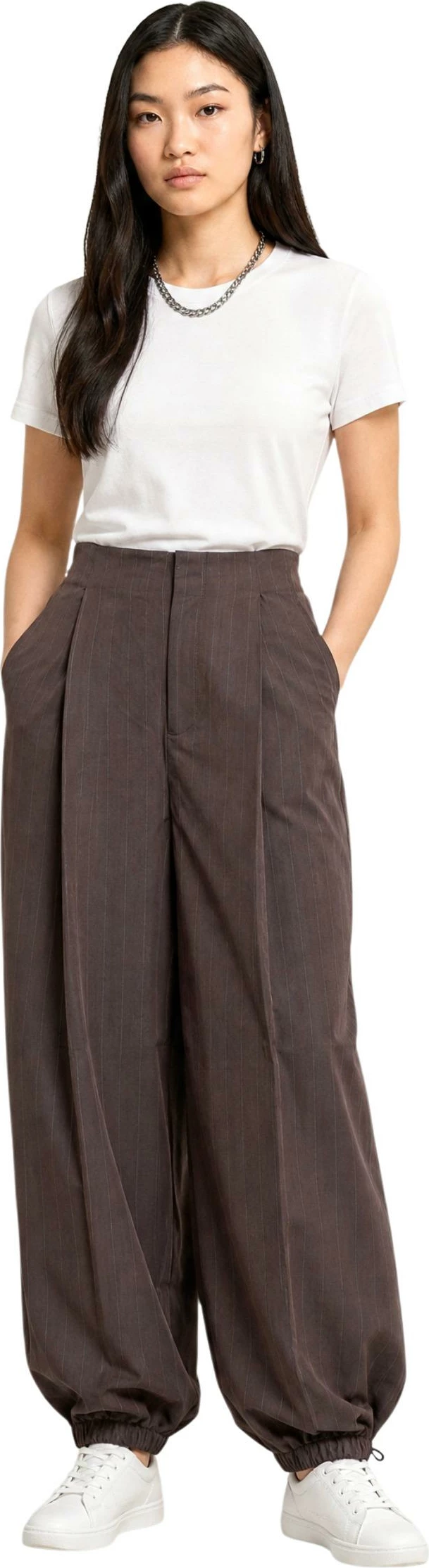 Pantallona për femra Only Onlrumba-Alden 15383650, kafe [Madhësia: W36 L32]