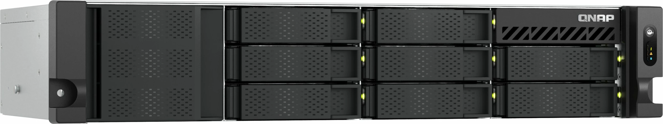NAS QNAP TS-855eU-8G, 8-bay, Intel Atom C5125, 8GB RAM, 2x2.5GbE, Rackmount, e zezë