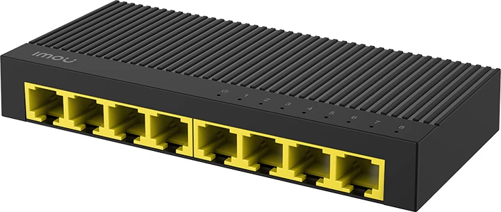 Switch, IMOU SG108C, 8 porta RJ45 gigabit, pa menaxhim, Plug & Play