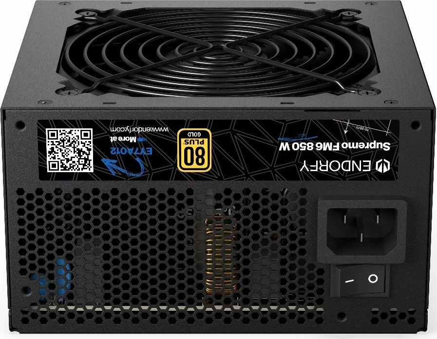 Furnizues rryme Endorfy Supremo FM6 850W 80 Plus Gold ATX 3.1, modular i plotë, i zi