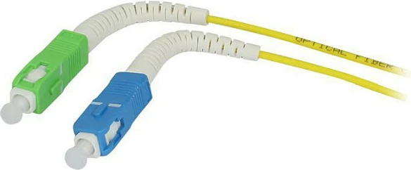 Kabllo patch fibra optike Synergy21 LWL-1, SC-SC APC, 0.5 m, OS2 9/125, e verdhë