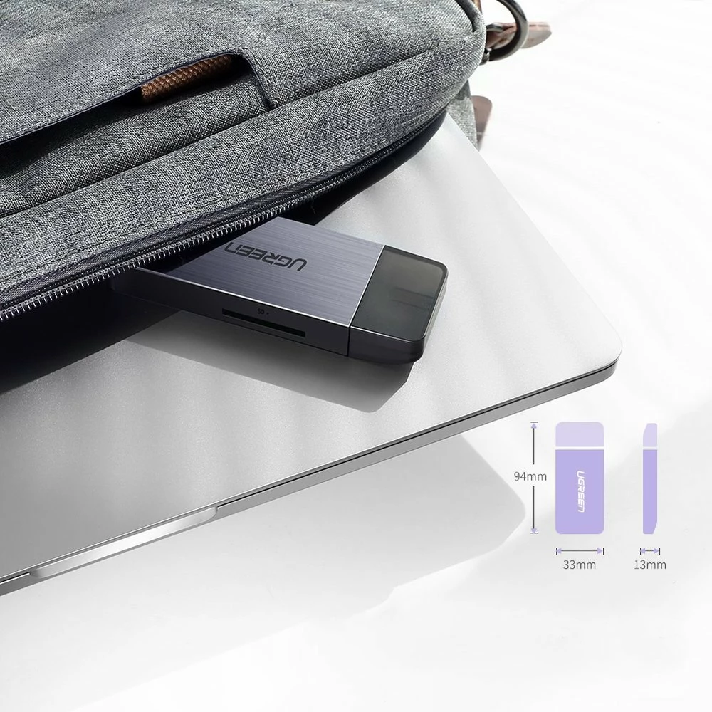 Lexues kartelash Ugreen 50541, USB 3.0, SD/microSD/CF/MS, Gri