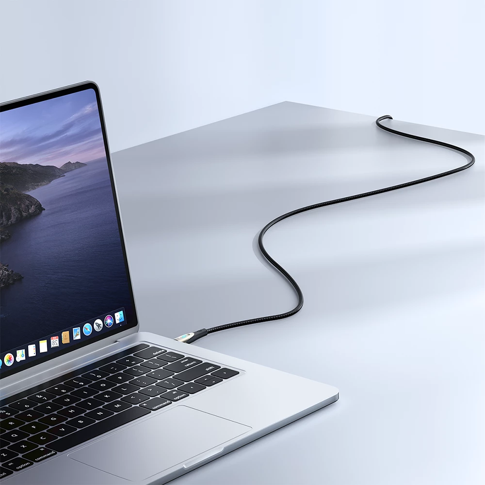 Kabllo USB-C në USB-C Joyroom Star-Light Series SA27-CC5, 1.2m, 100W, e zezë