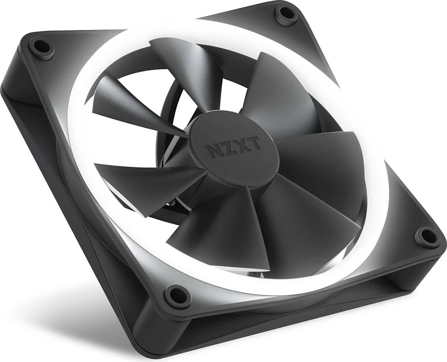 Fan NZXT F120 RGB, 120mm, PWM 4-pin, 500-1800 RPM, i zi