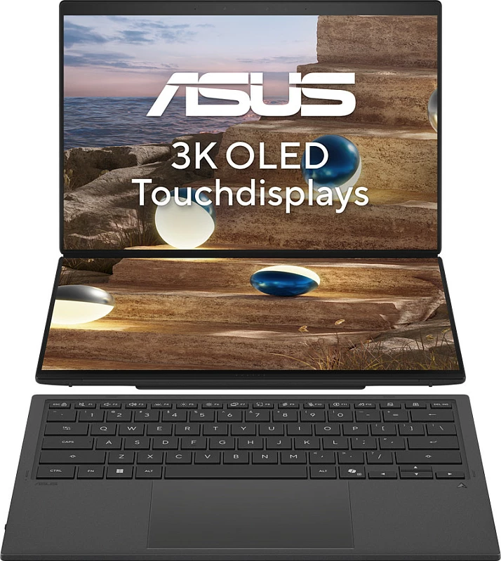 Laptop ASUS Zenbook Duo 14 UX8407AA-SN469X, CU9 386H, 32GB RAM, 1TB SSD, Windows 11 Pro, Touch
