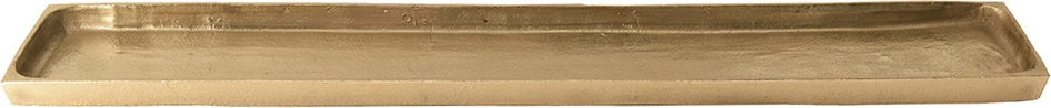 Tabaka dekorative STELLA, alumin, ngjyrë ari, 79x13x3 cm