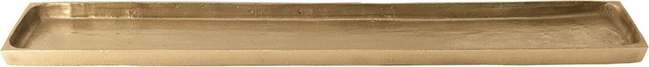 Tabaka dekorative STELLA, alumin, ngjyrë ari, 79x13x3 cm