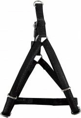 Parzmore qeni e rregullueshme Zolux Mac Leather, 25 mm, rreth gjoksi 45-75 cm, lëkurë, e zezë