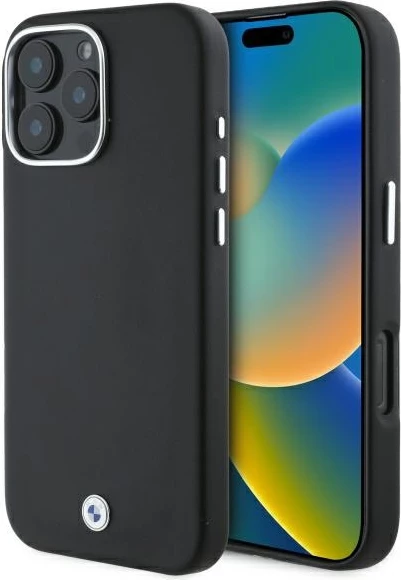 Mbështjellës BMW Sign Full Wrapped Metal MagSafe për iPhone 16 Pro Max, Zi