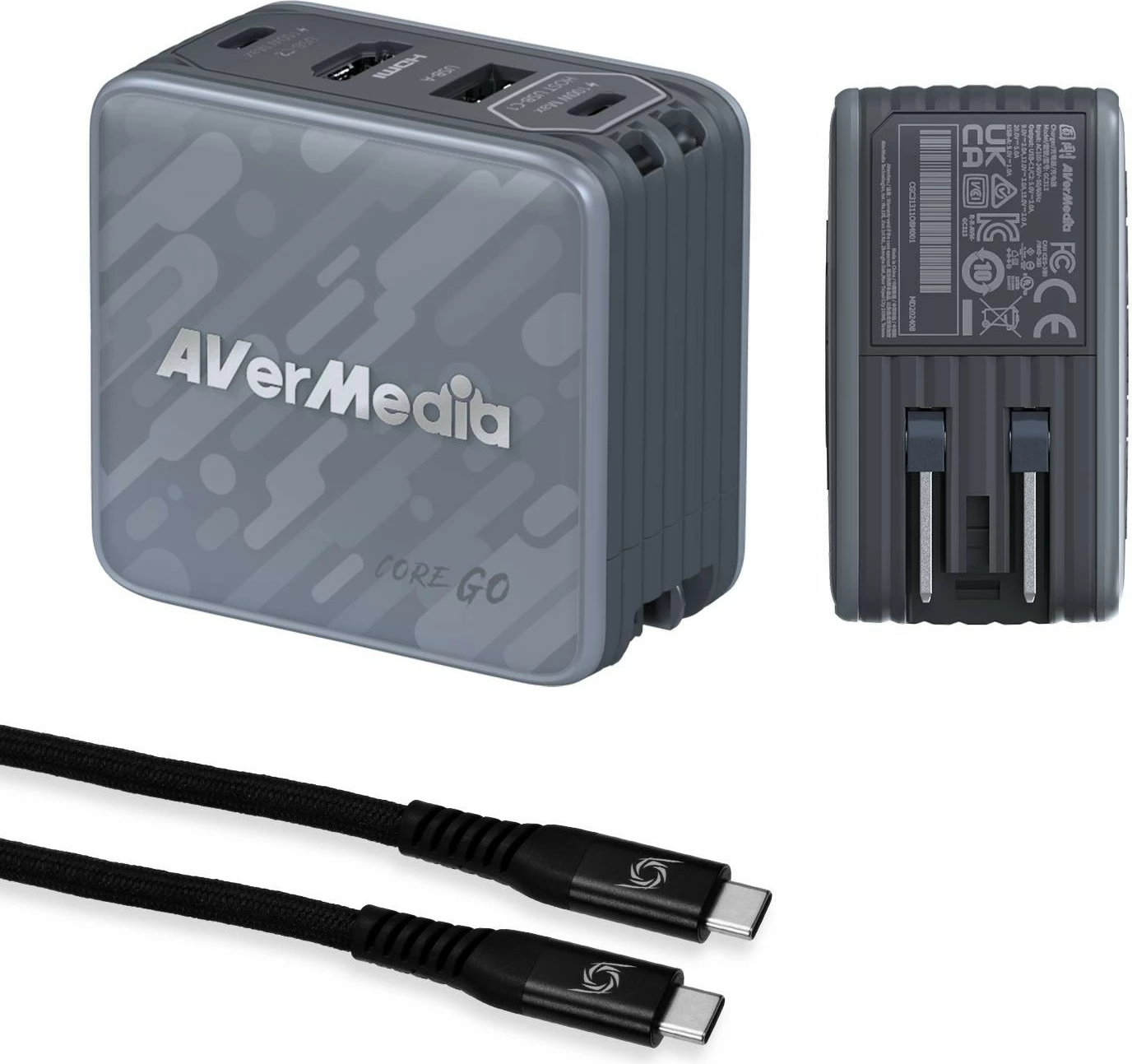 Dok stacion AVERMEDIA Core GO GC313, 100W, GaN, HDMI, i zi