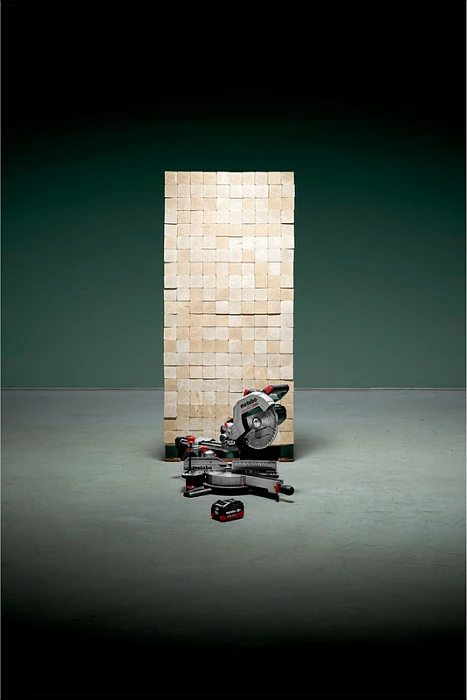 Sharrë këndore me bateri Metabo KGS 18 LTX BL 254, 18V, disk 254 mm, sliding, jeshile/zezë